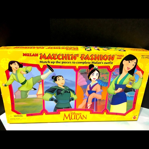 Mattel Disney Mulan Matchin' Fashion Puzzle Game - excellent condition!